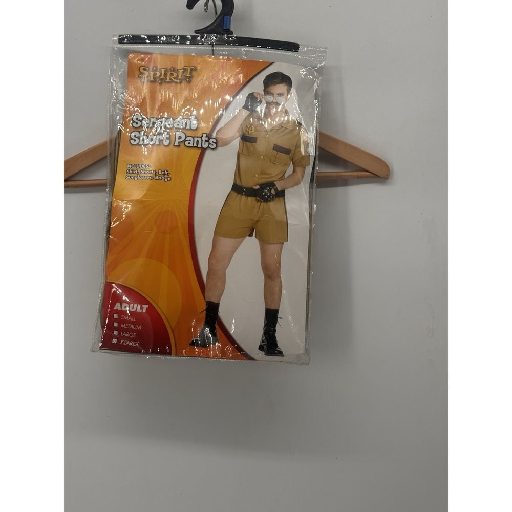 Spirit Halloween Sergeant Short Pants Adult Small Costume Size Xl Complete